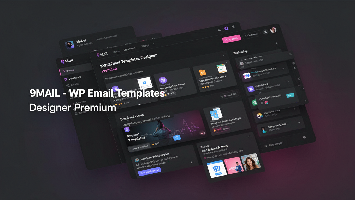 Preview of 9MAIL - WP Email Templates Designer Premium