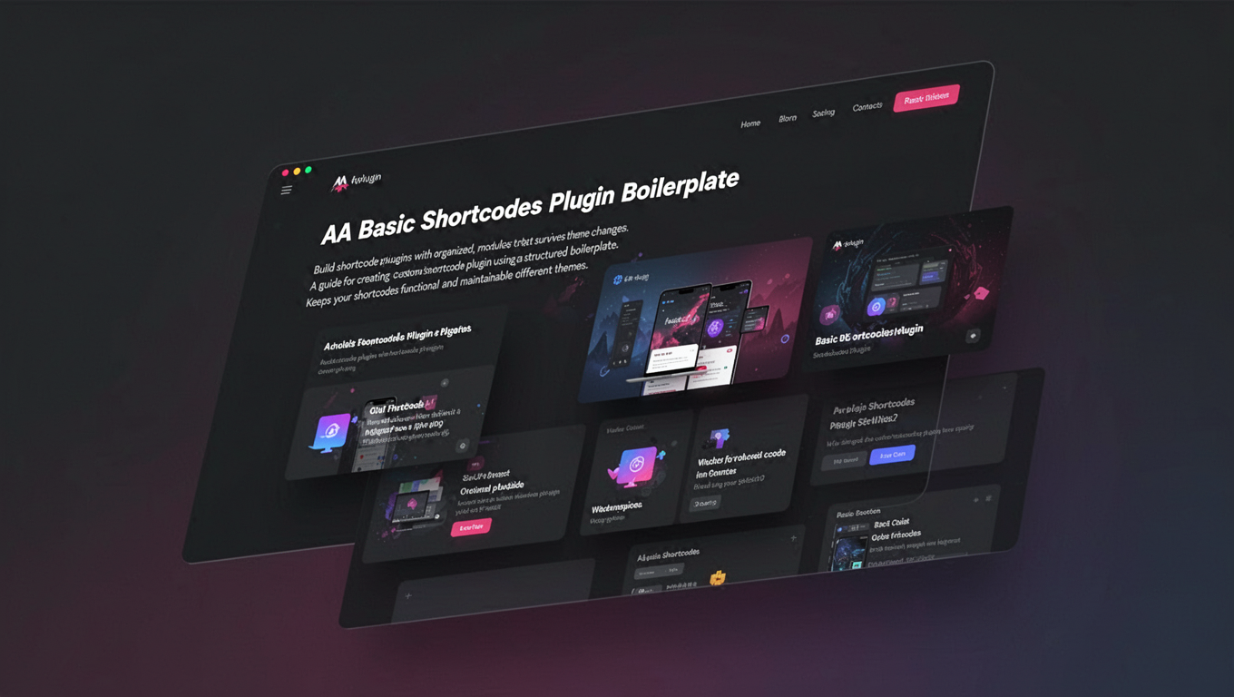Preview of AA Basic Shortcodes Plugin Boilerplate