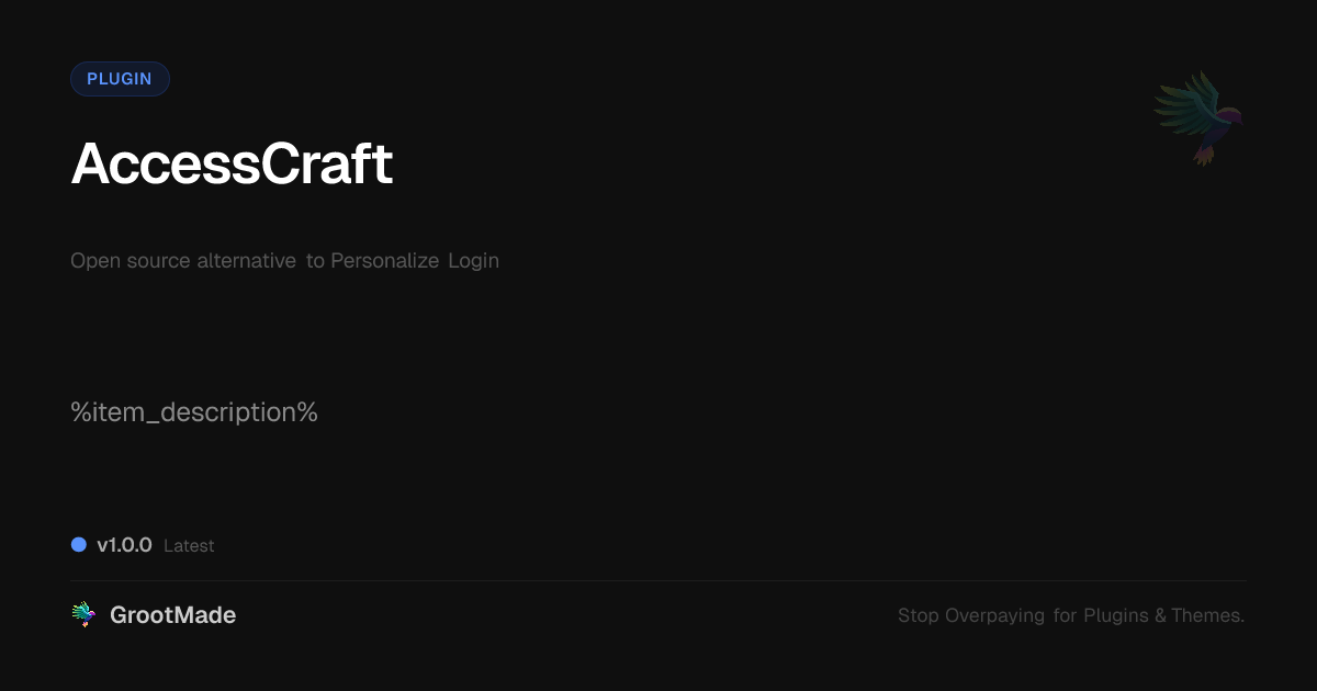 Preview of AccessCraft
