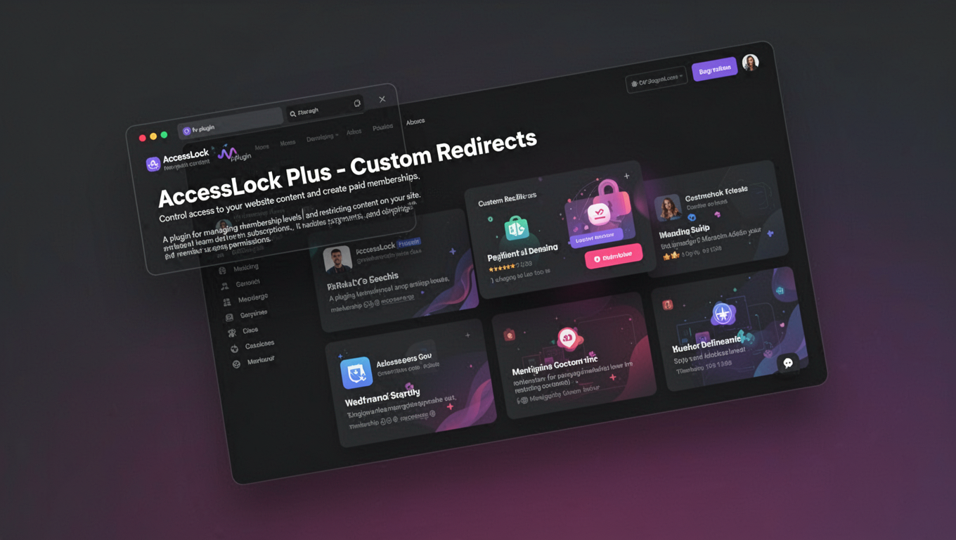 Preview of AccessLock Plus - Custom Redirects