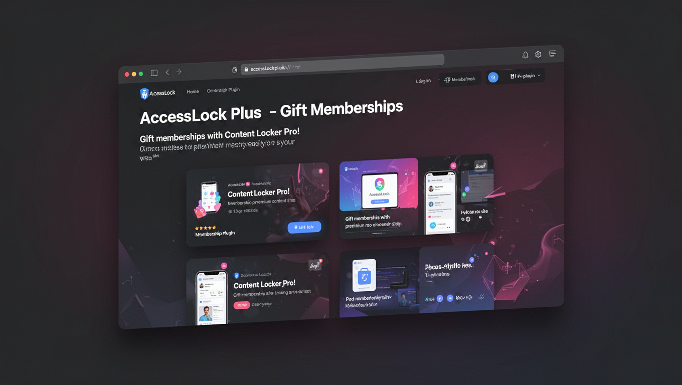 Preview of AccessLock Plus - Gift Memberships