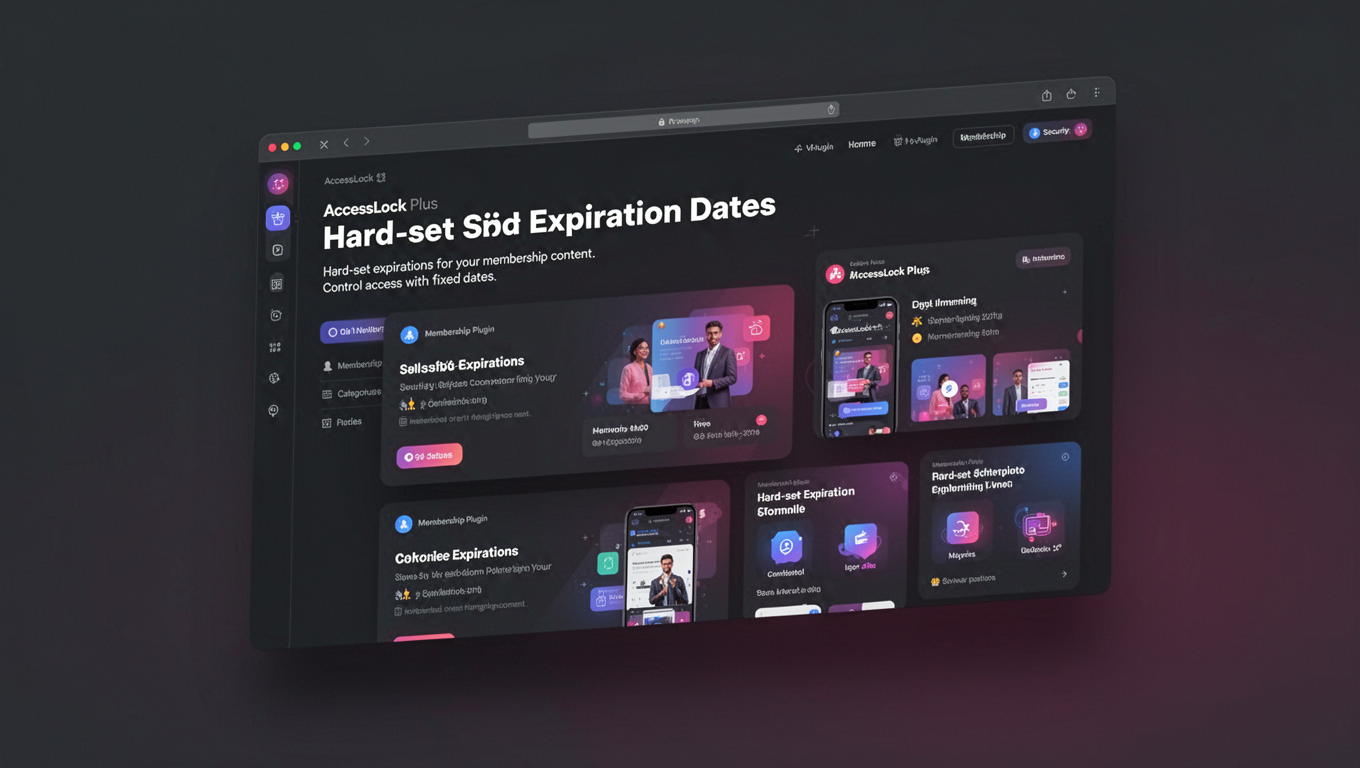 Preview of AccessLock Plus - Hard-set Expiration Dates