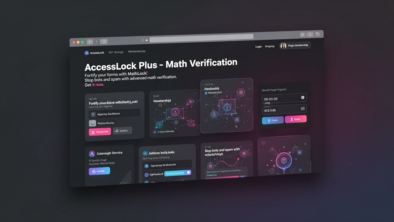 Preview of AccessLock Plus - Math Verification