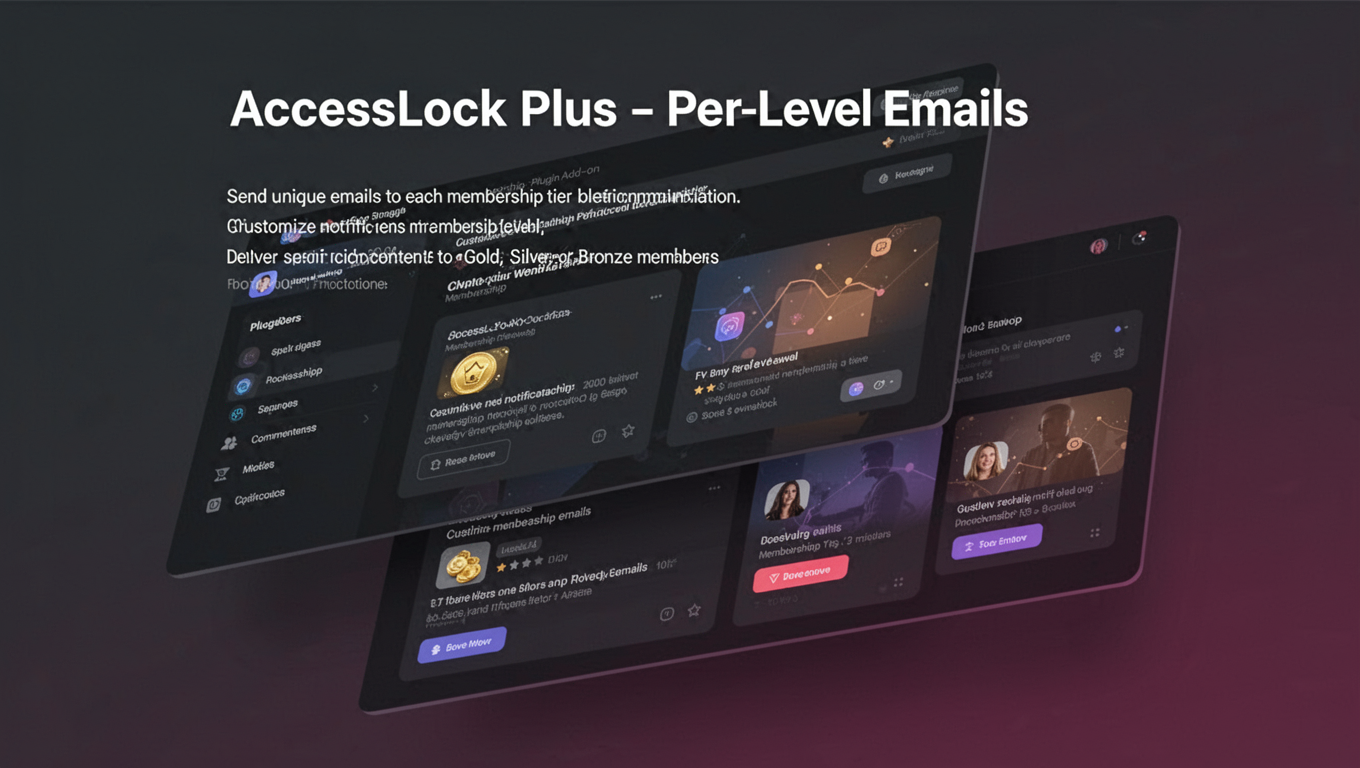 Preview of AccessLock Plus - Per-Level Emails