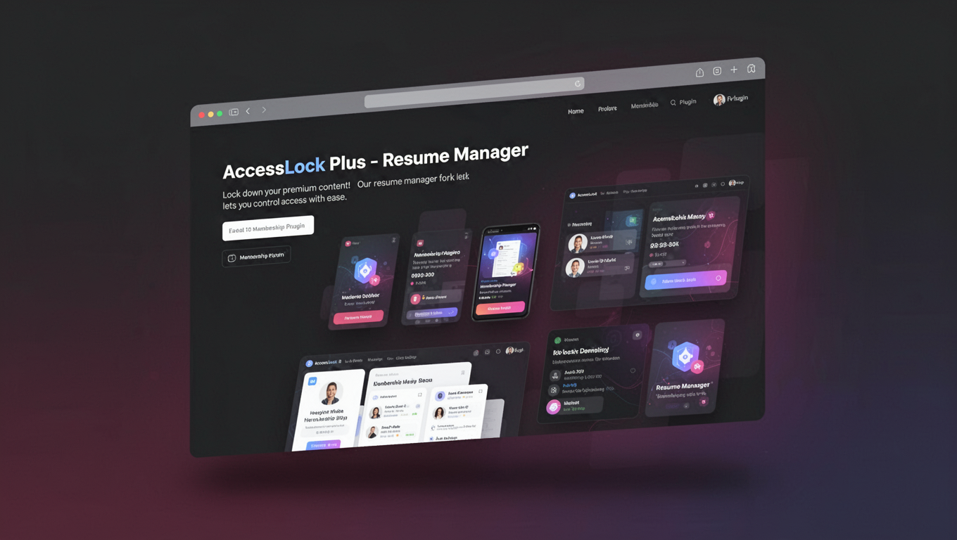 Preview of AccessLock Plus - Resume Manager