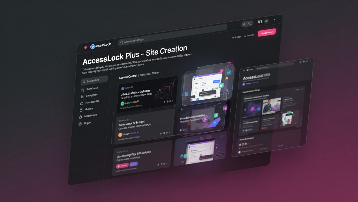 Preview of AccessLock Plus - Site Creation