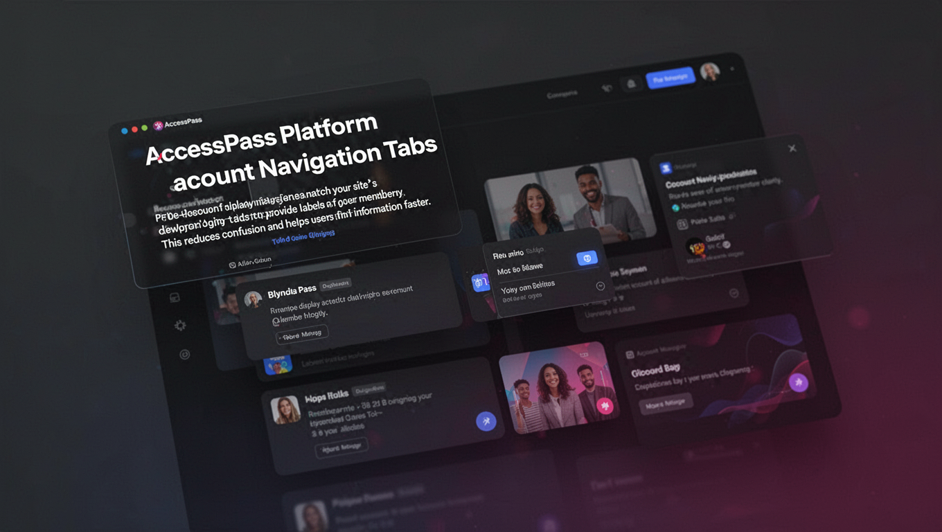 Preview of AccessPass Platform - Account Navigation Tabs