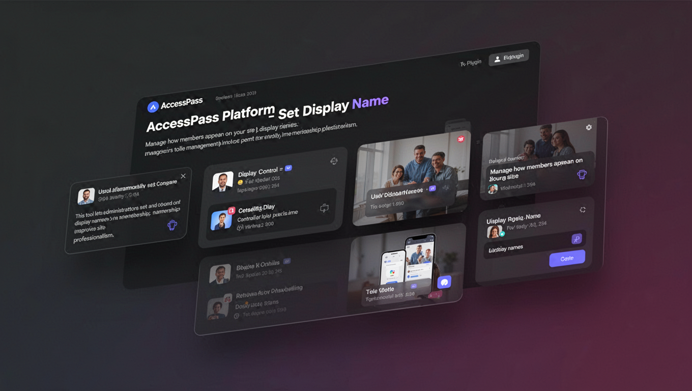 Preview of AccessPass Platform - Set Display Name