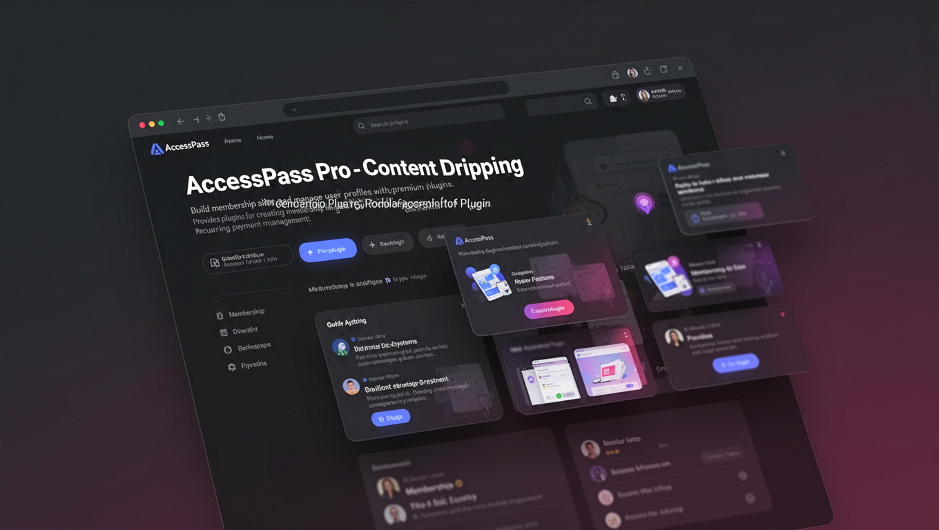 Preview of AccessPass Pro - Content Dripping