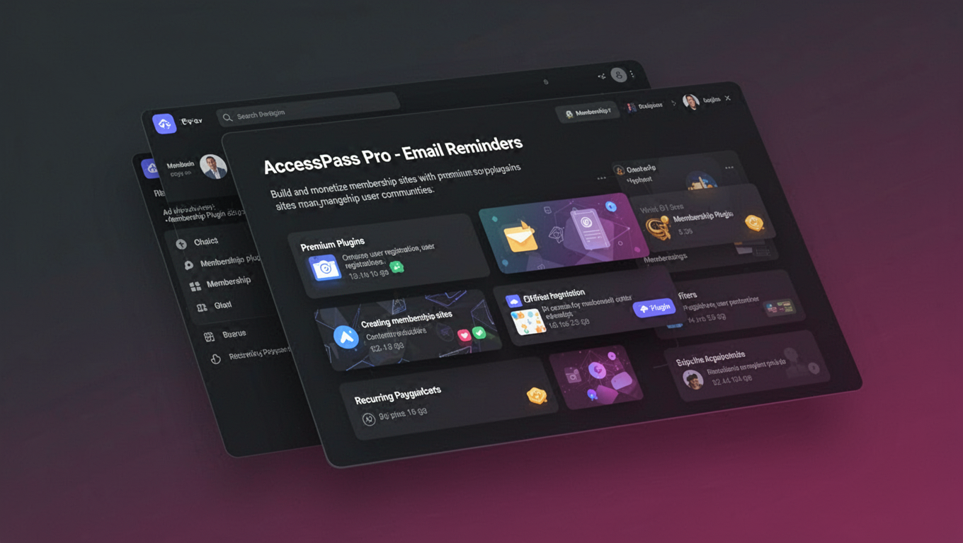Preview of AccessPass Pro - Email Reminders