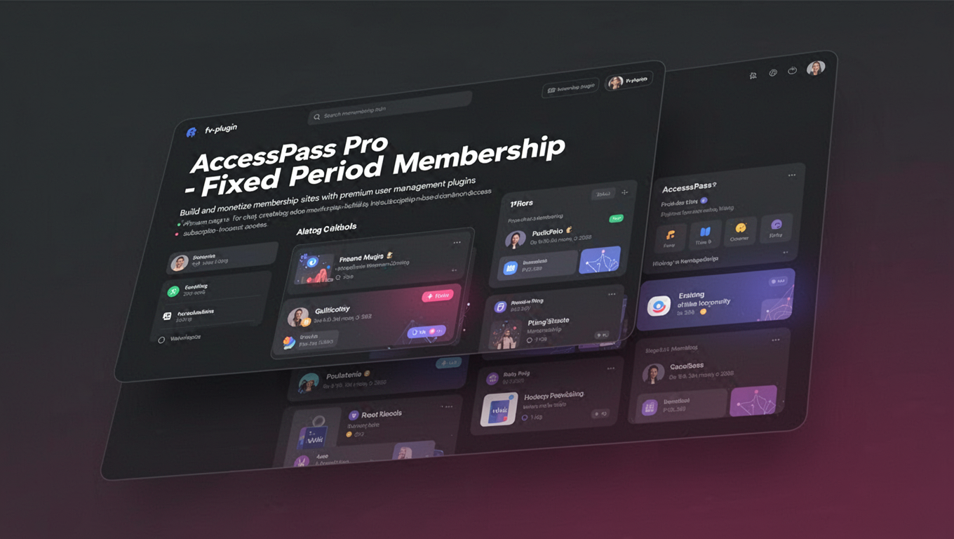Preview of AccessPass Pro - Fixed Period Membership