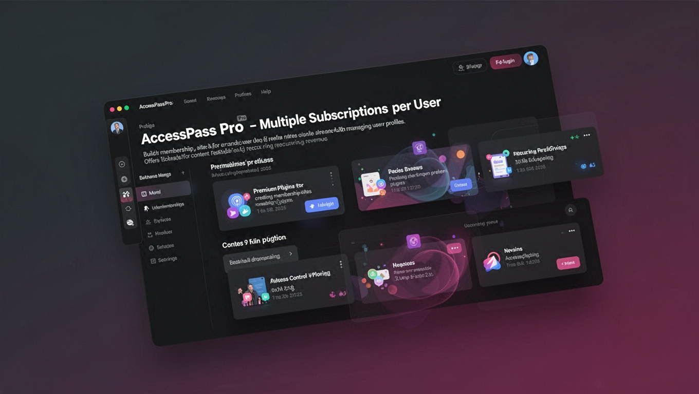 Preview of AccessPass Pro - Multiple Subscriptions per User