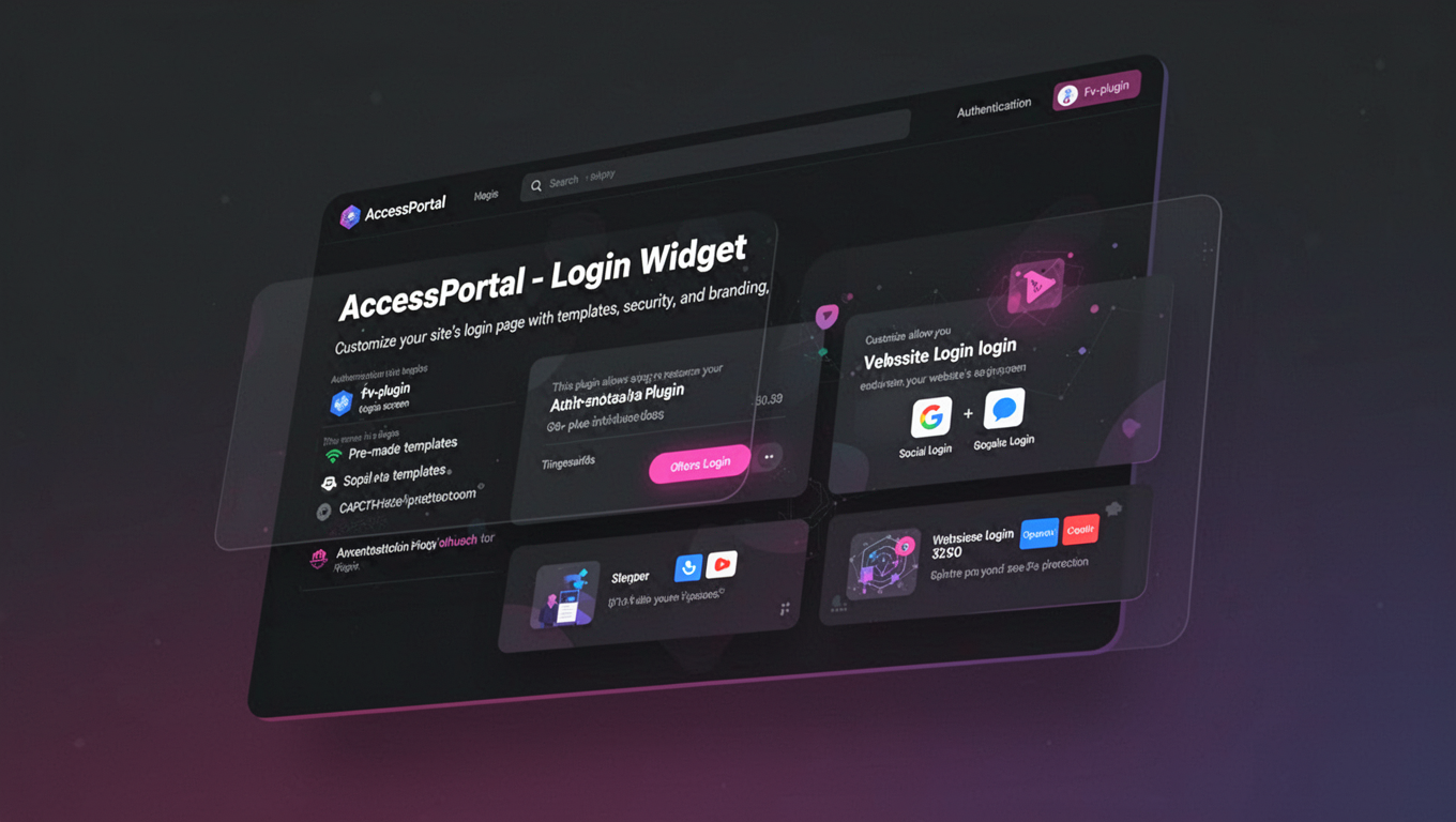 Preview of AccessPortal - Login Widget