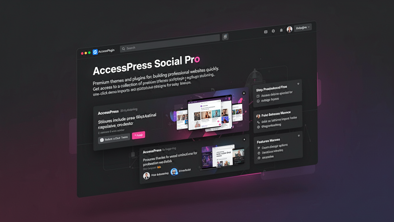 Preview of AccessPress Social Pro