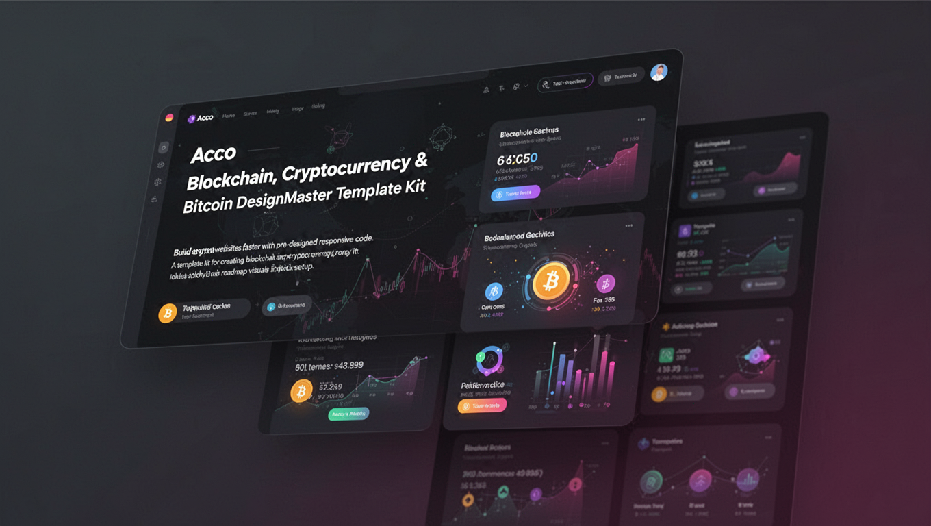 Preview of Acco – Blockchain, Cryptocurrency & Bitcoin DesignMaster Template Kit