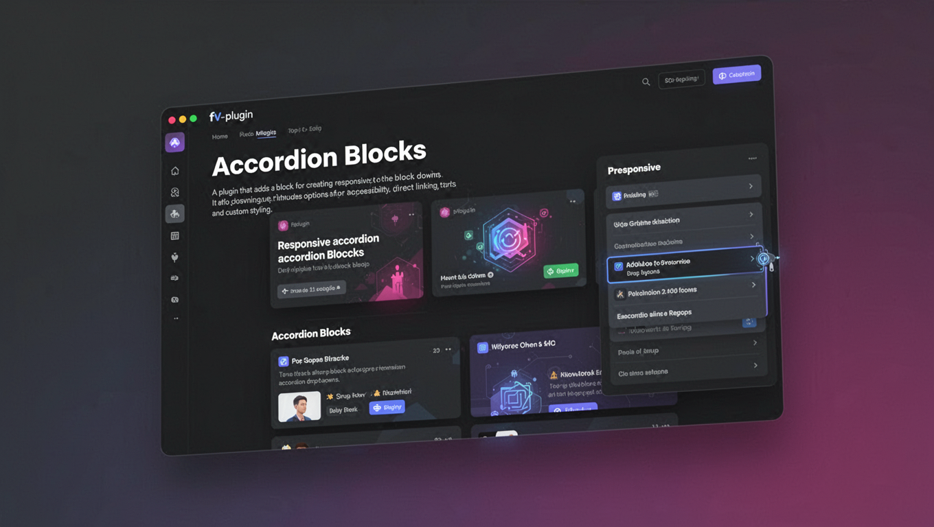 Preview of Accordion Blocks