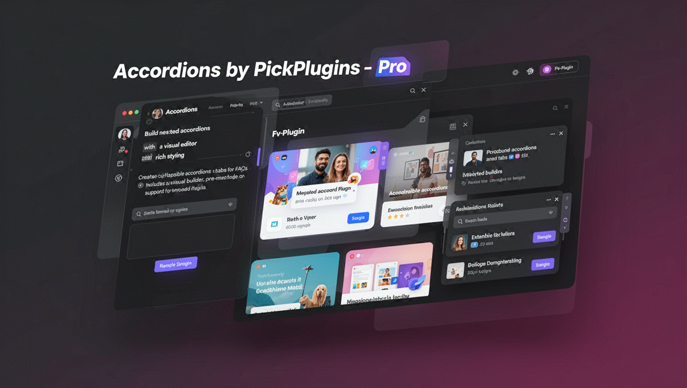 Preview of Accordions by PickPlugins - Pro