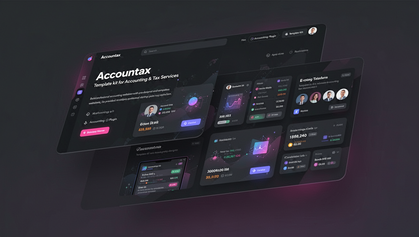 Preview of Accountax - Template kit for Accounting & Tax Services