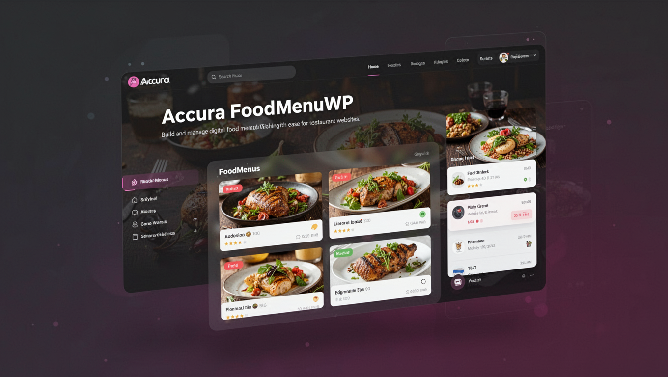 Preview of Accura FoodMenuWP