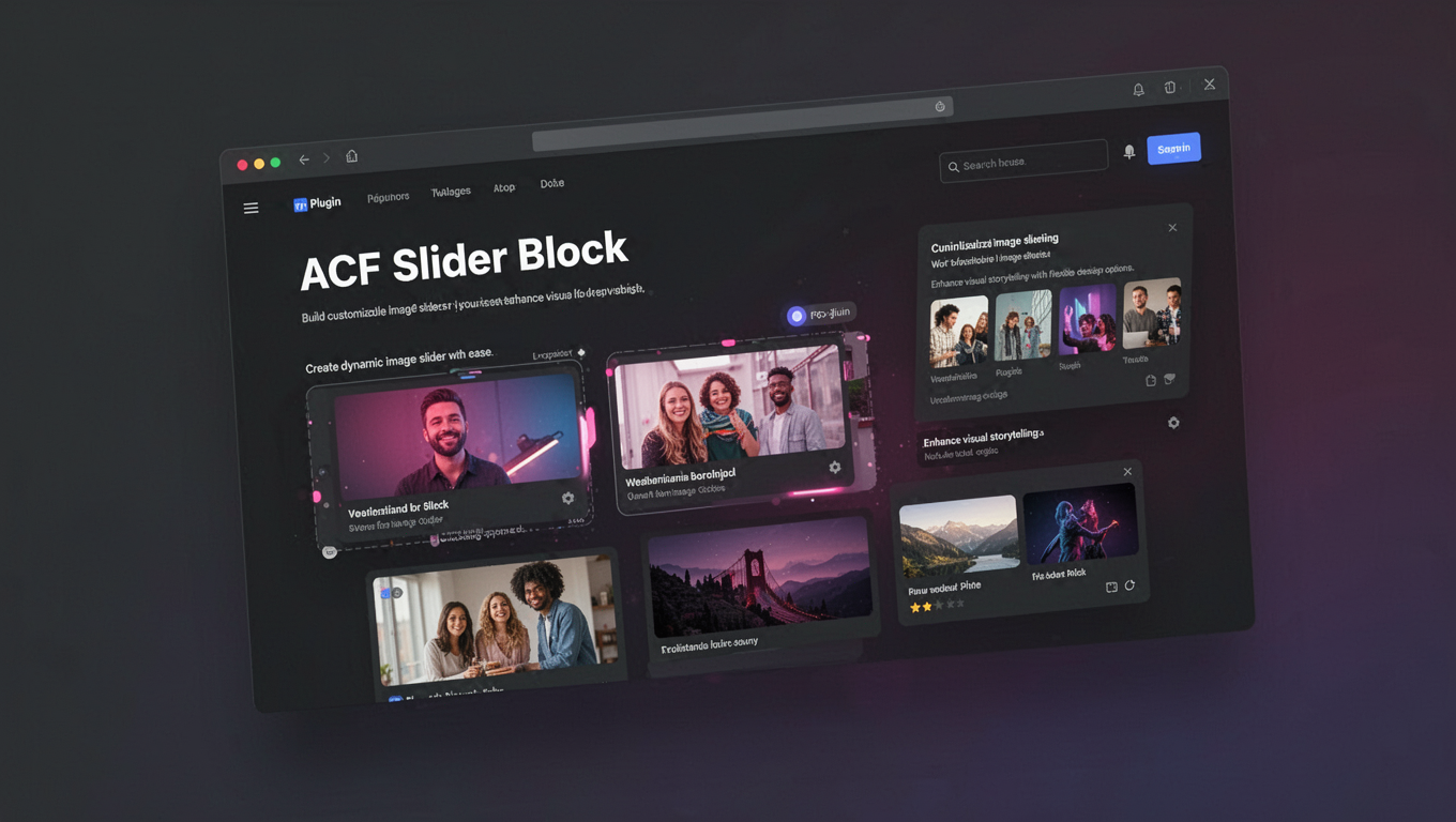 Preview of ACF Slider Block