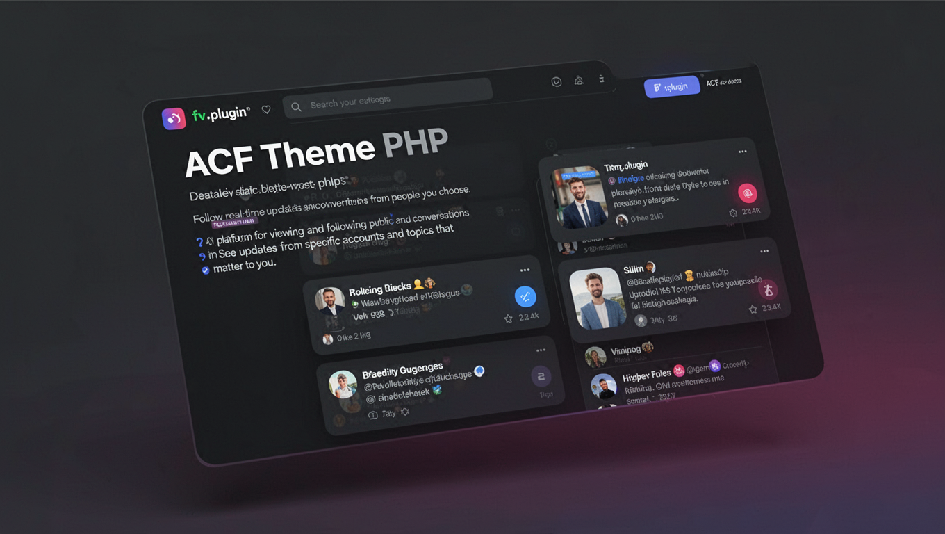 Preview of ACF Theme PHP