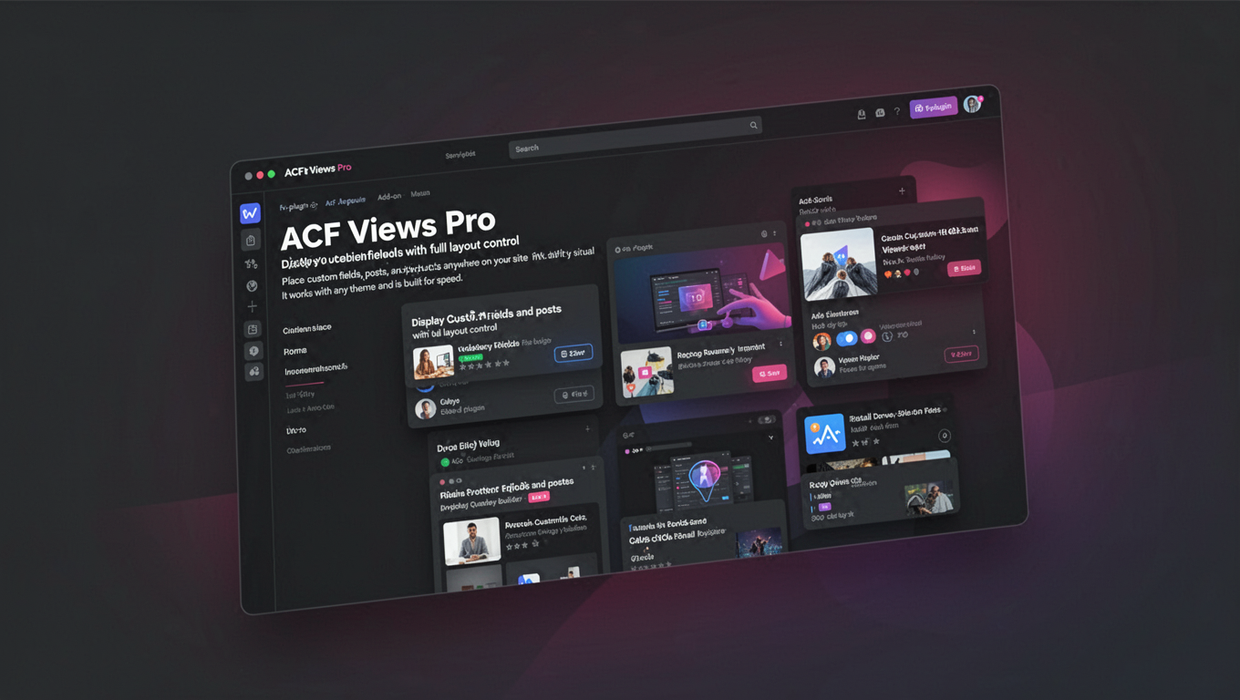 Preview of ACF Views Pro