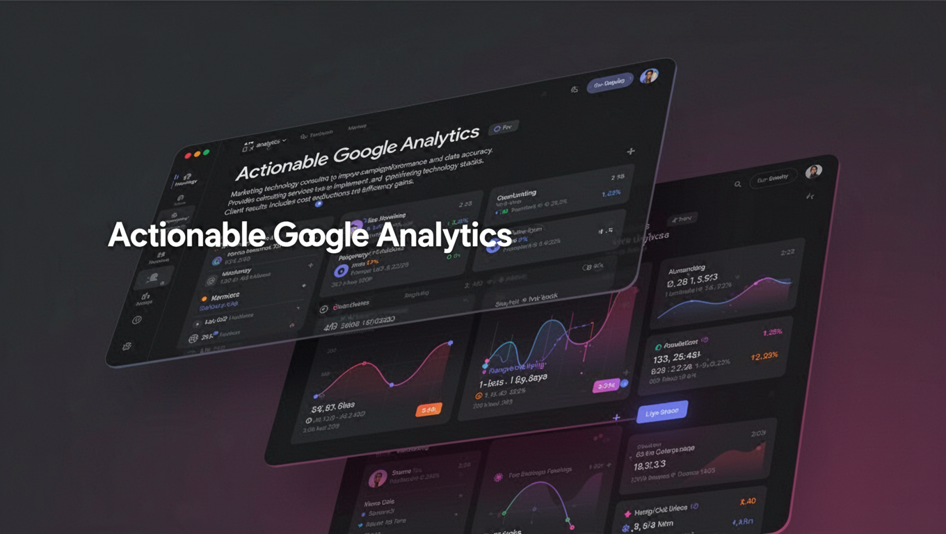 Preview of Actionable Google Analytics