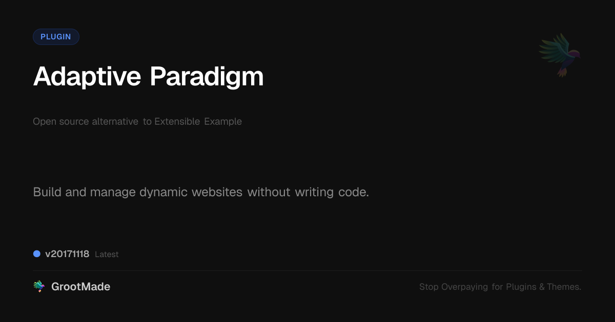 Preview of Adaptive Paradigm