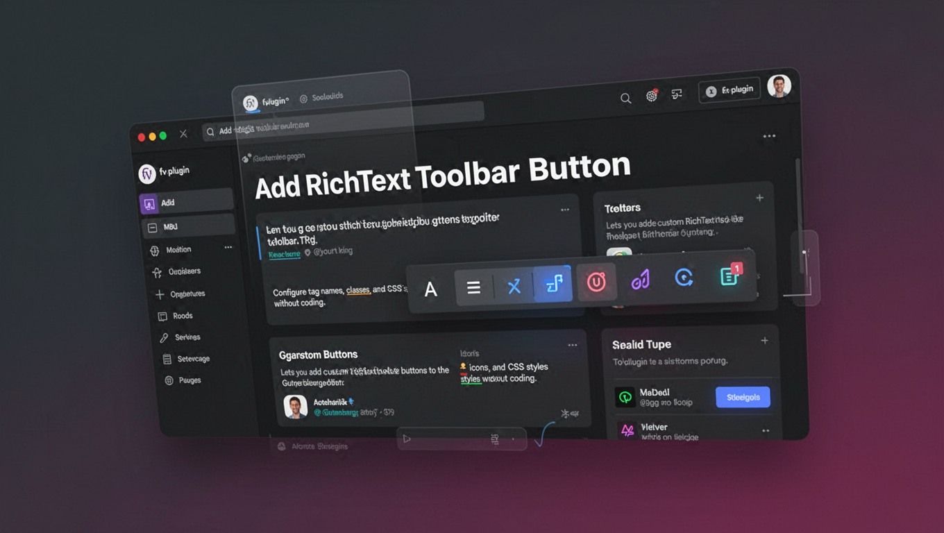 Preview of Add RichText Toolbar Button