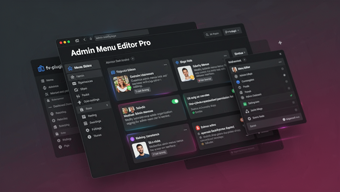 Preview of Admin Menu Editor Pro