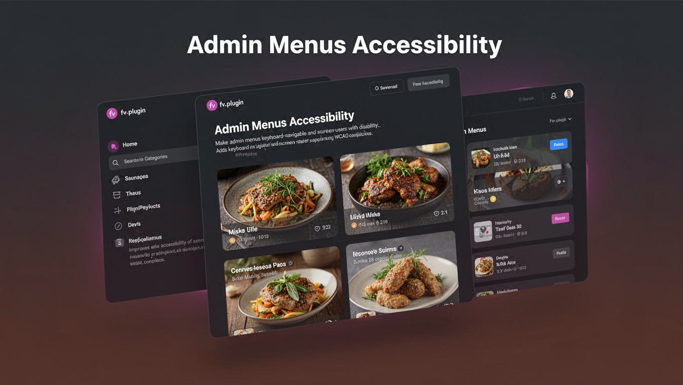 Preview of Admin Menus Accessibility