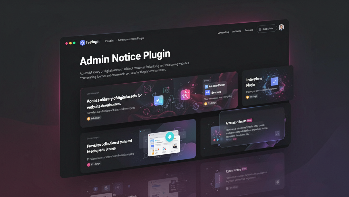 Preview of Admin Notice Plugin