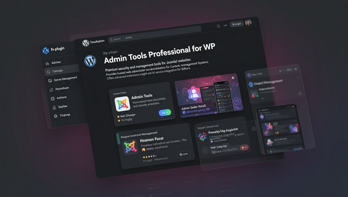 Preview of Admin Tools Professional for WP
