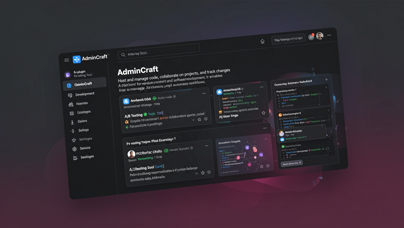 Preview of AdminCraft