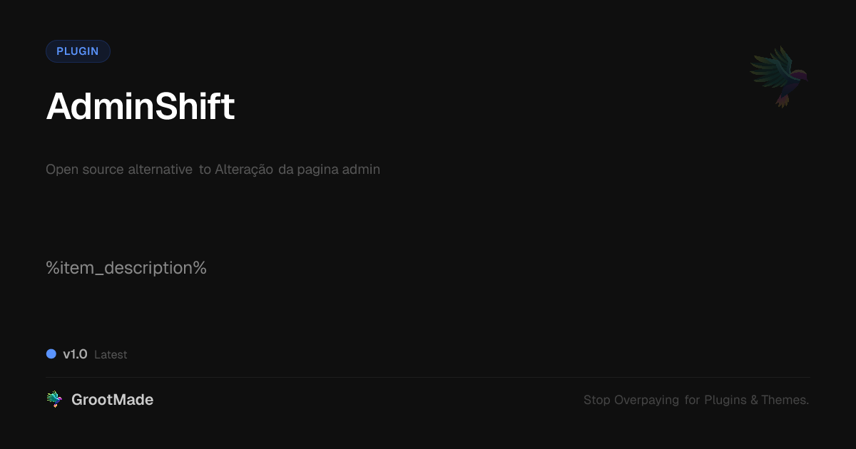 Preview of AdminShift