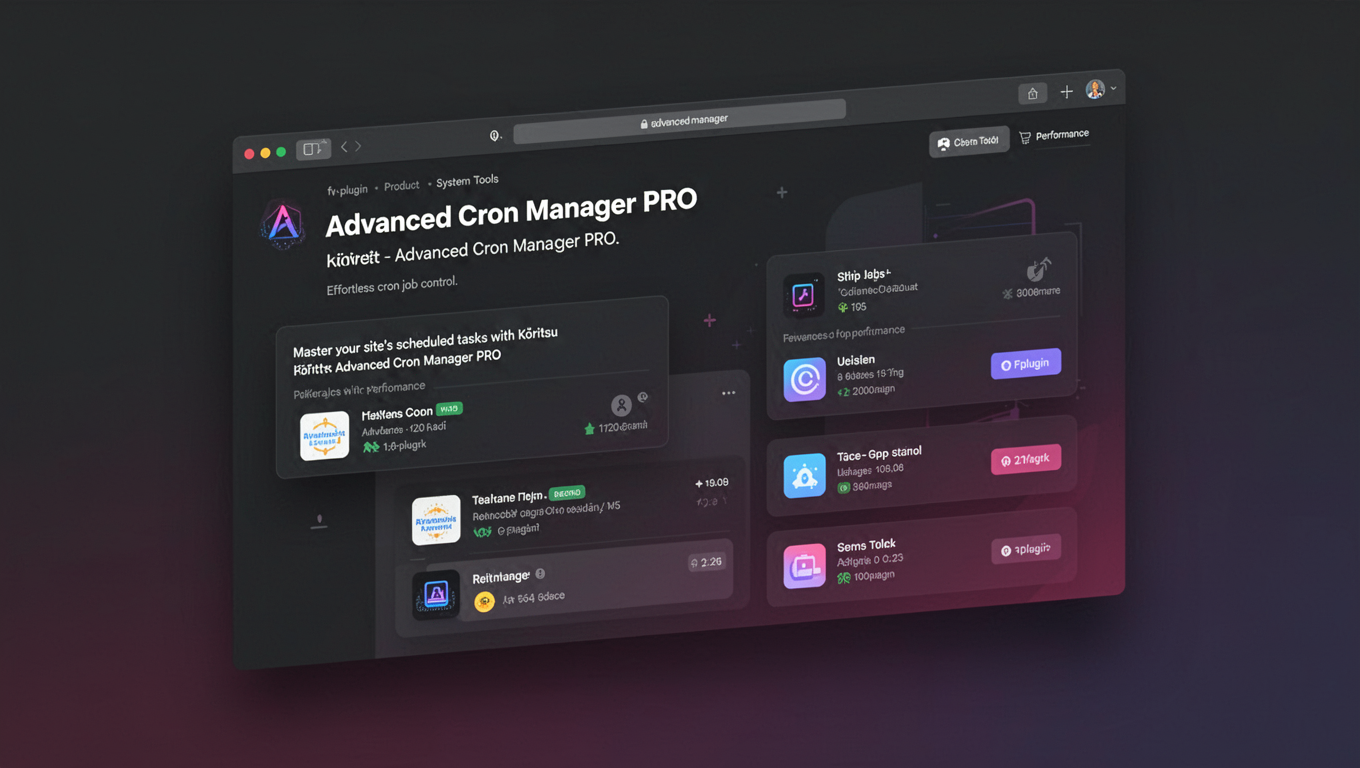 Preview of Advanced Cron Manager PRO