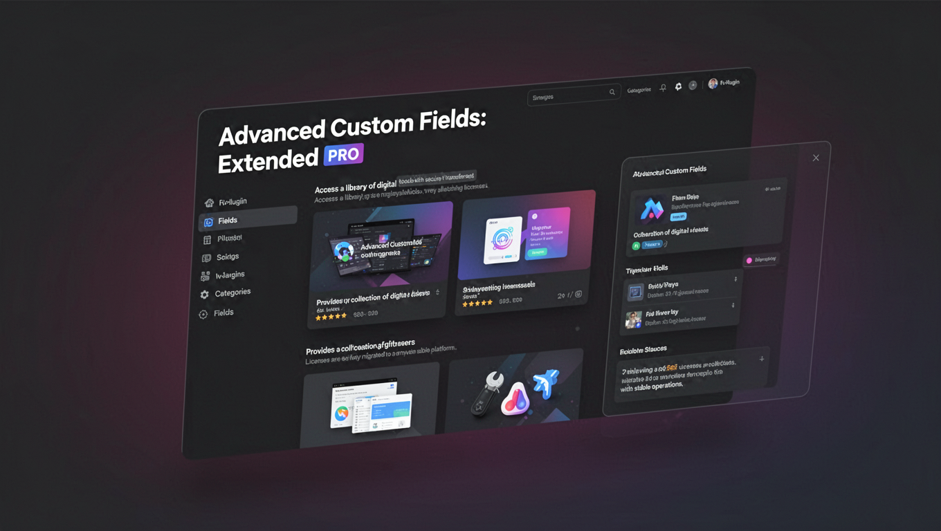 Preview of Advanced Custom Fields: Extended PRO