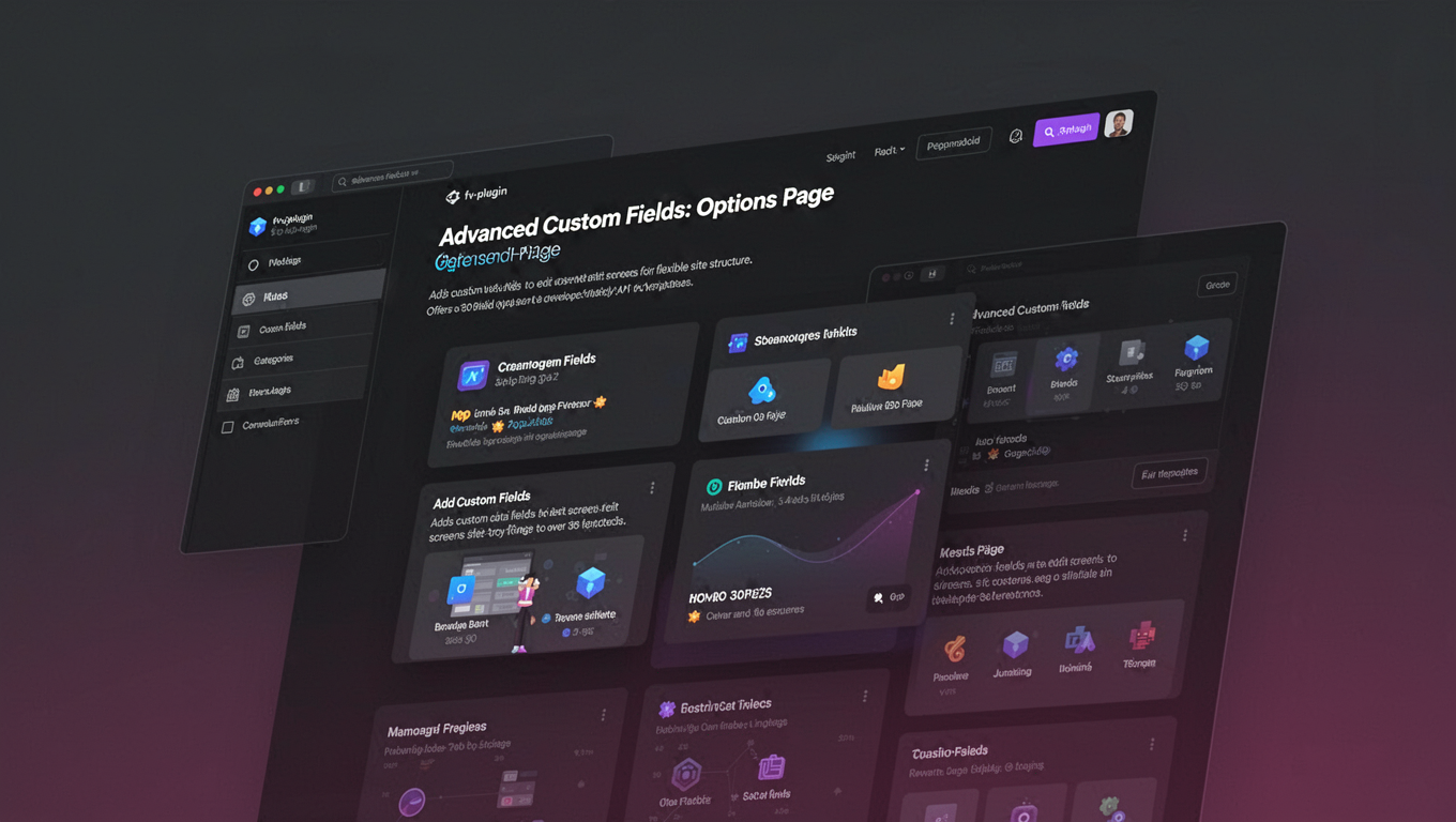 Preview of Advanced Custom Fields: Options Page