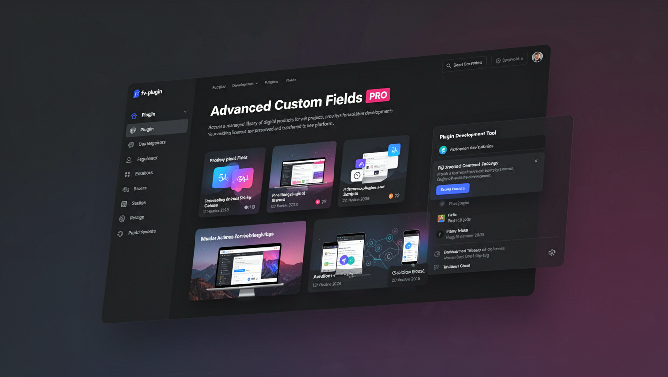 Preview of Advanced Custom Fields PRO