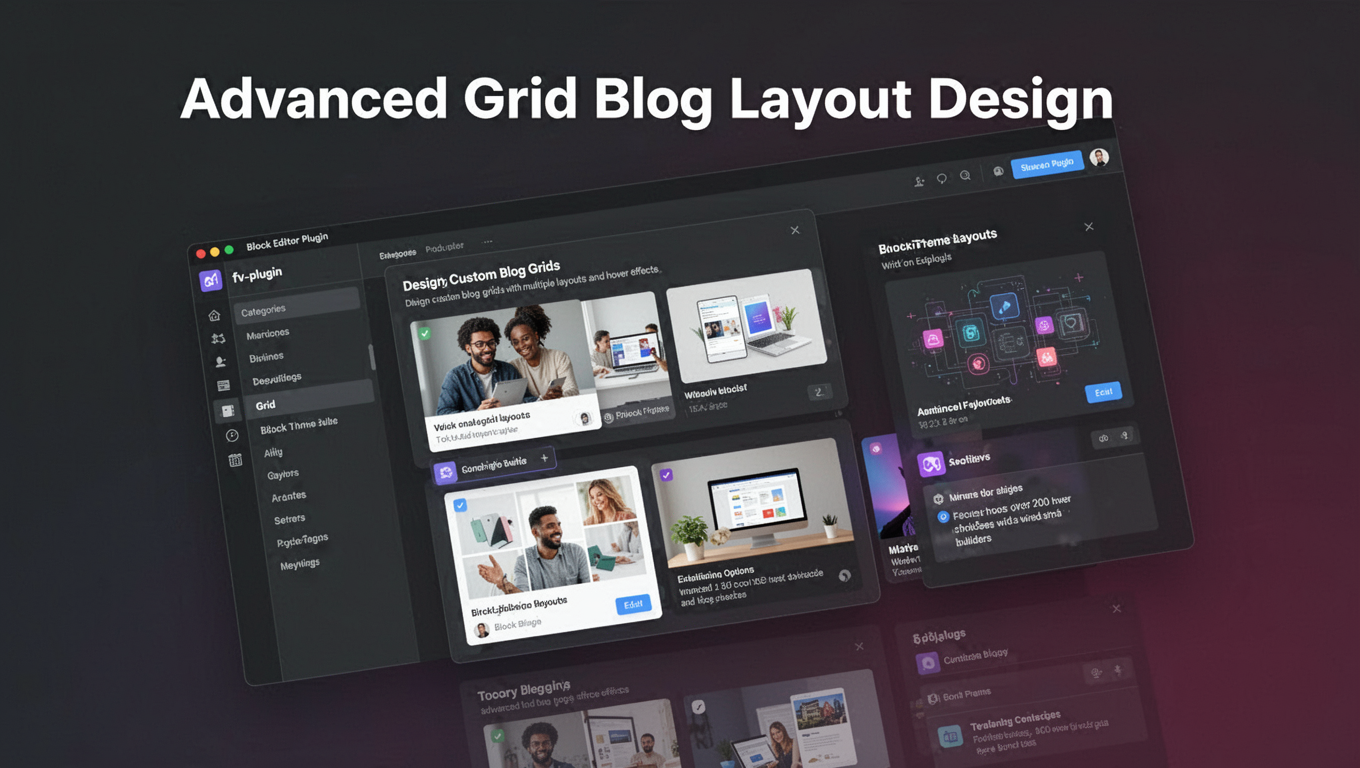 Preview of Advanced Grid Blog Layout Design