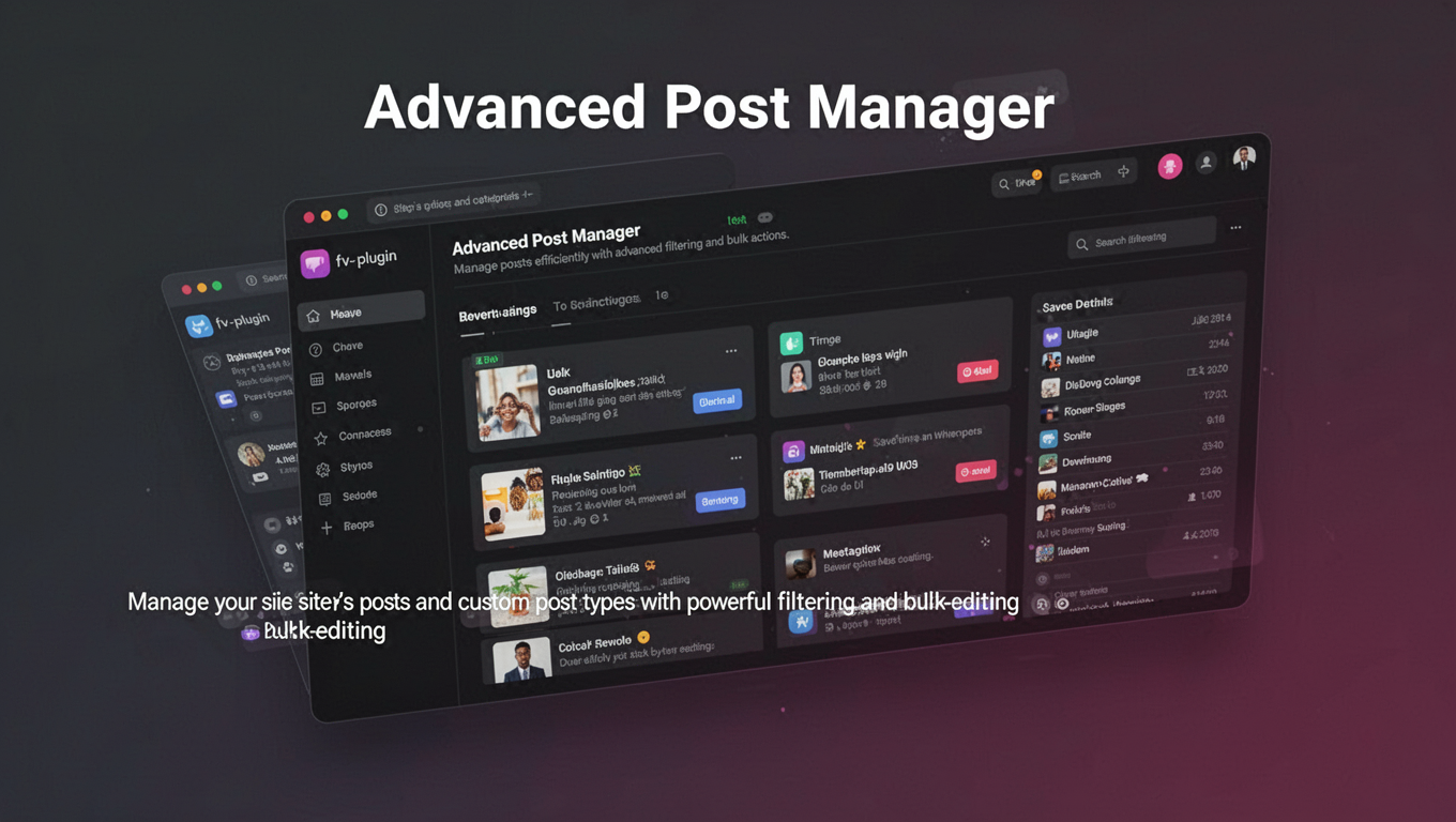 Preview of Advanced Post Manager