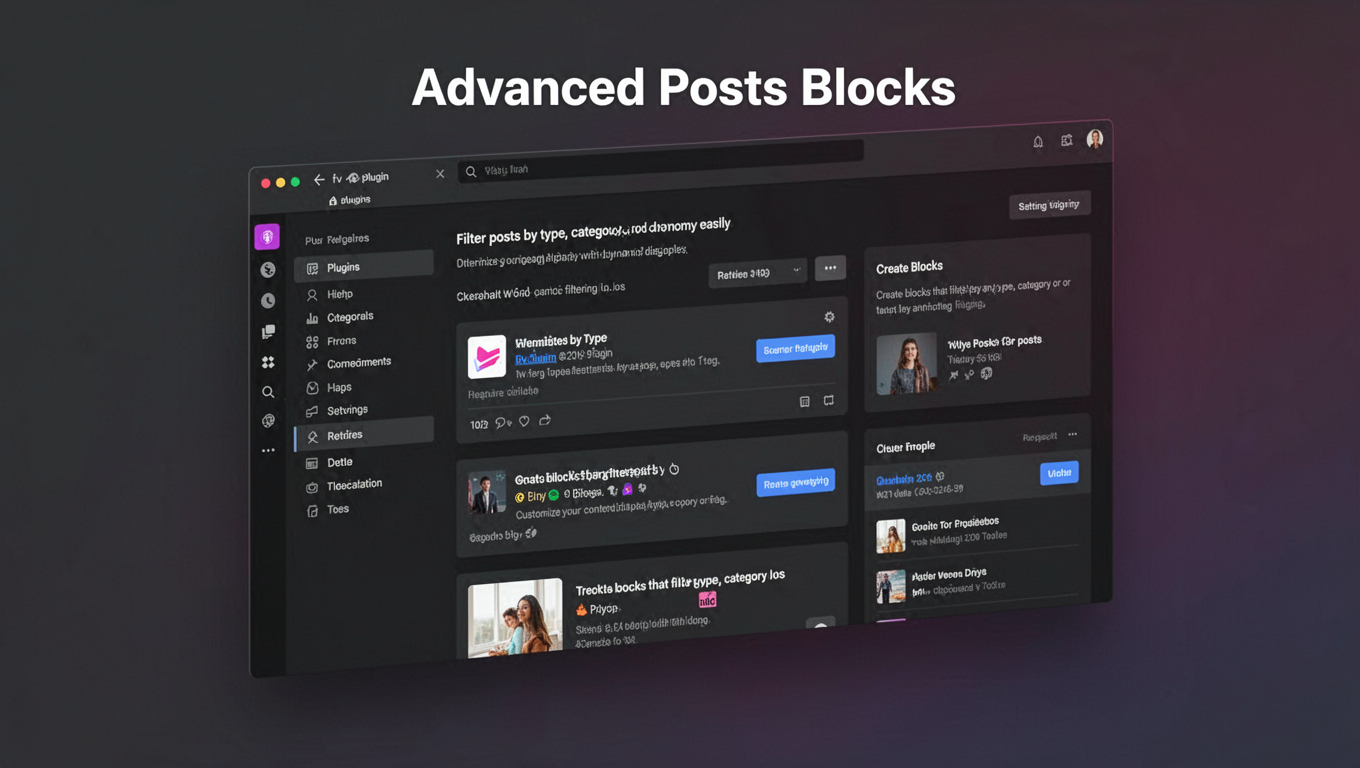 Preview of Advanced Posts Blocks