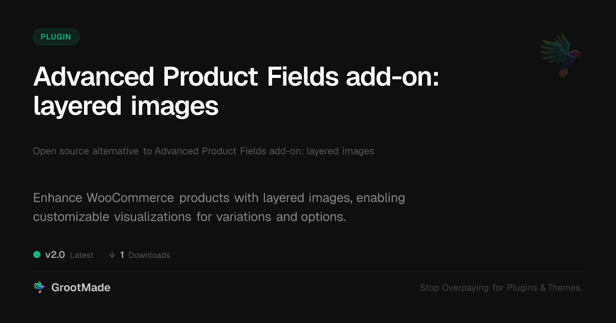 Preview of Advanced Product Fields add-on: layered images