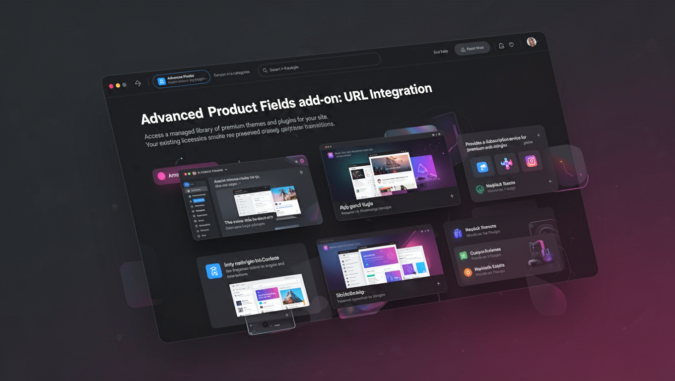 Preview of Advanced Product Fields add-on: URL integration