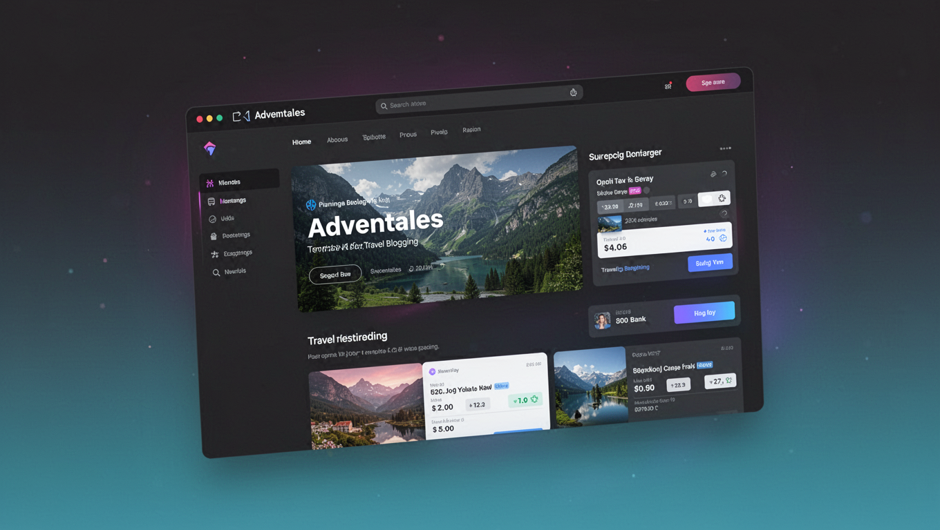 Preview of Adventales - Template Kit for Travel Blogging
