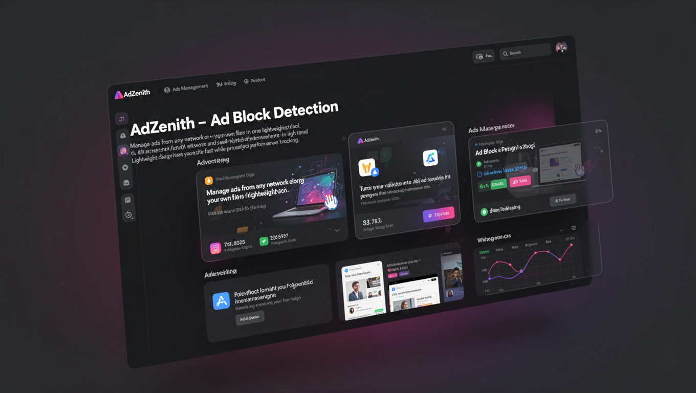 Preview of AdZenith - Ad Block Detection
