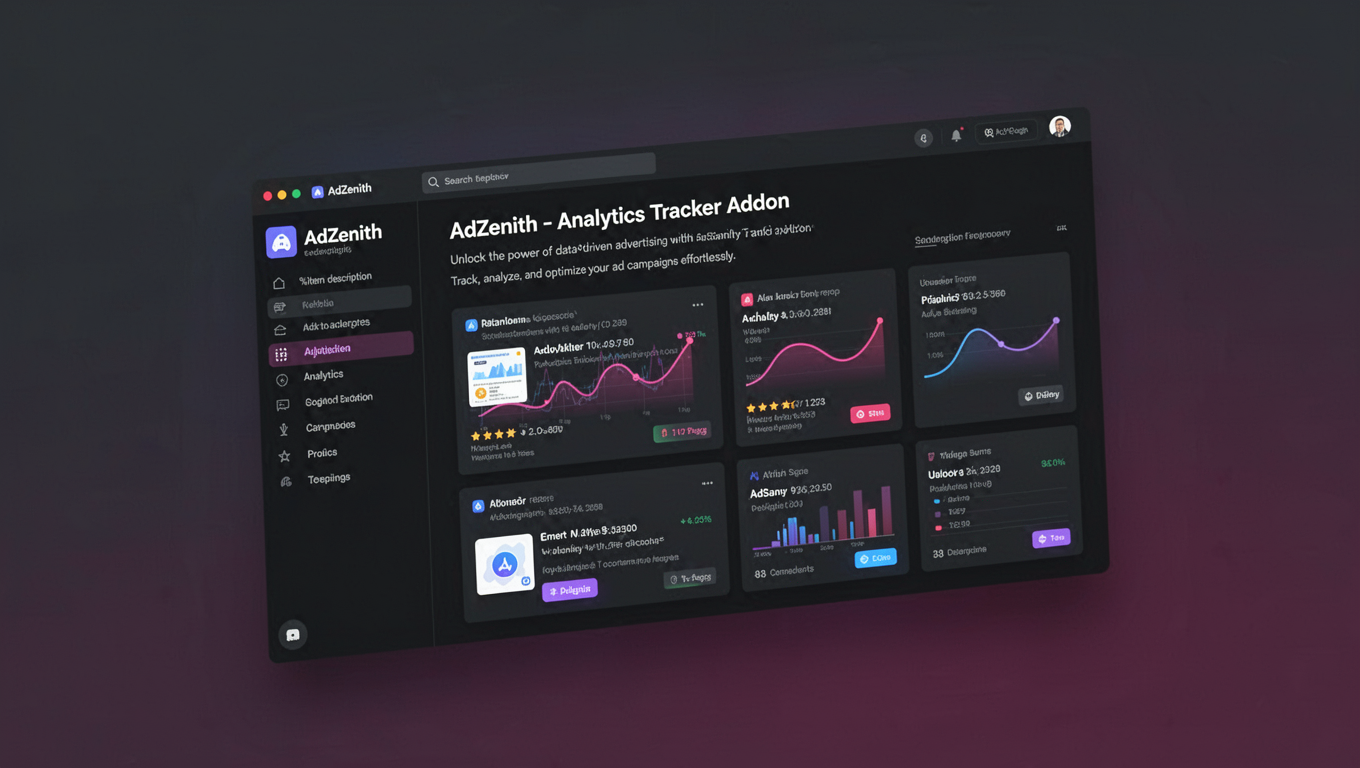 Preview of AdZenith - Analytics Tracker Addon