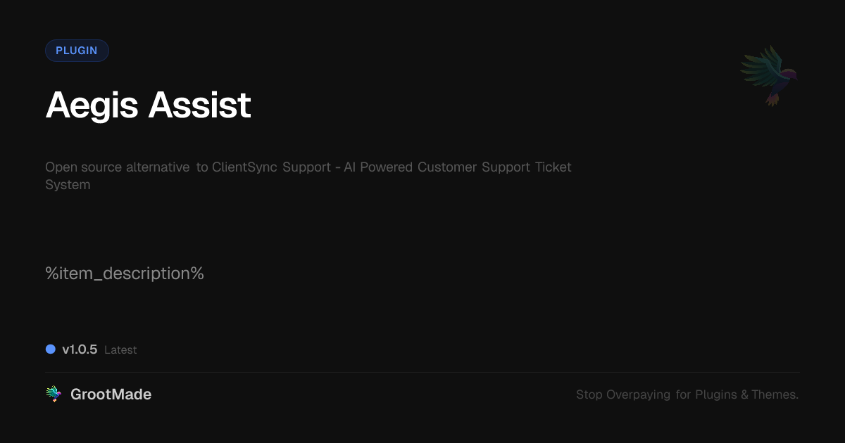 Preview of Aegis Assist