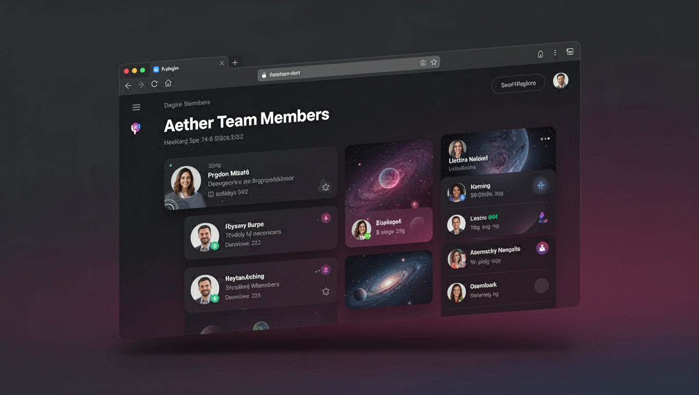 Preview of Aether Team Members