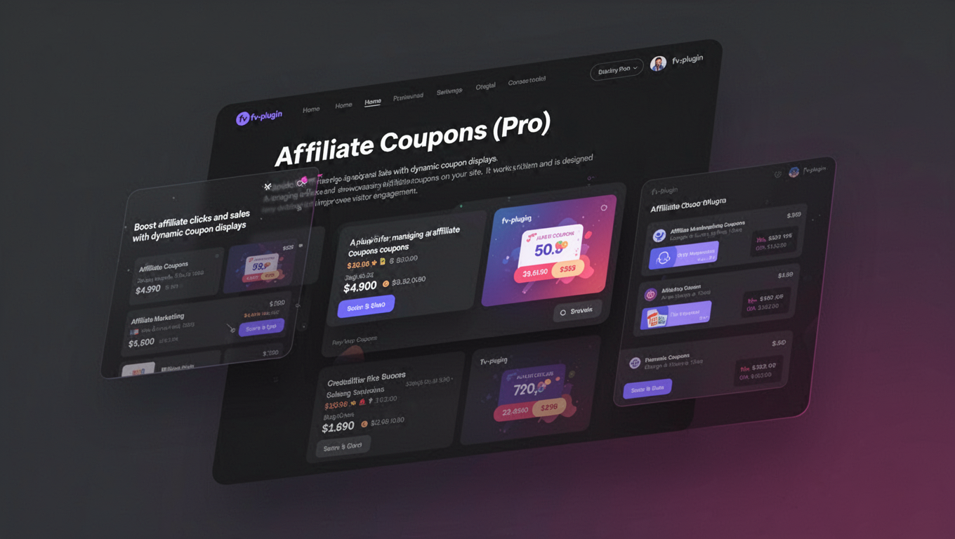 Preview of Affiliate Coupons (Pro)